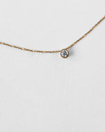 Bezel Set Diamond Necklace