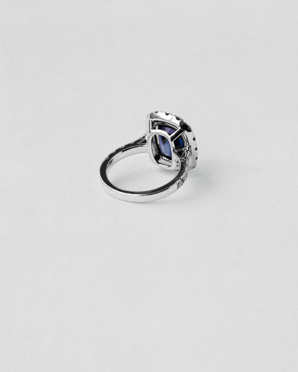 Cushion Cut Sapphire Ring
