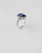 Cushion Cut Sapphire Ring