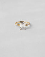 Emerald Cut Pavé Engagement Ring