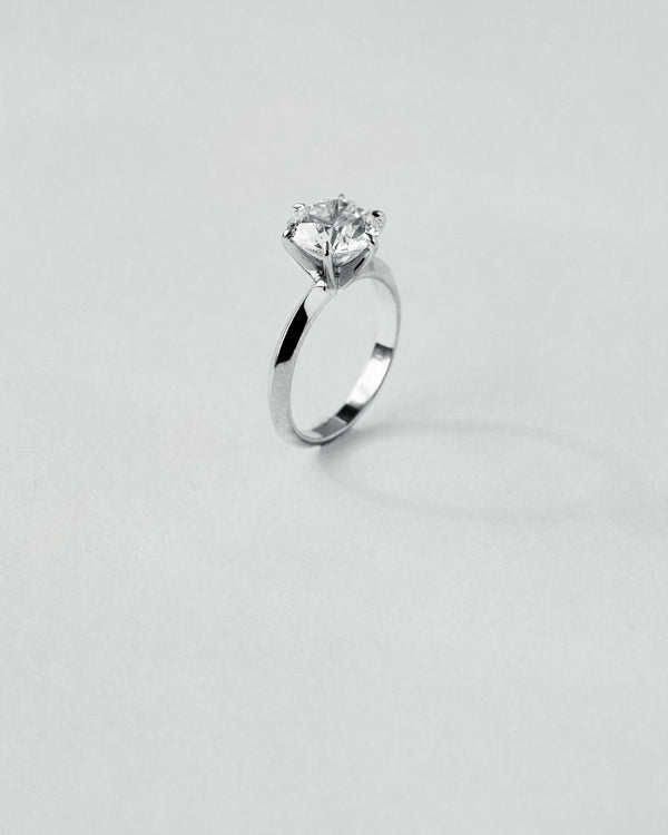 Knife Edge Engagement Ring