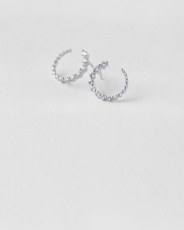 Single Prong Diamond Earrings