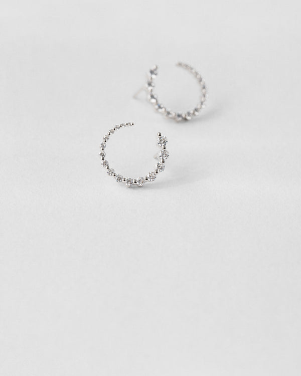Single Prong Diamond Earrings