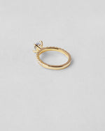 Modern Round Cut Pavé Engagement Ring