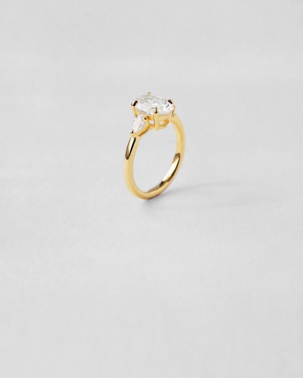 Oval Cut Three Stone Engagement Ring