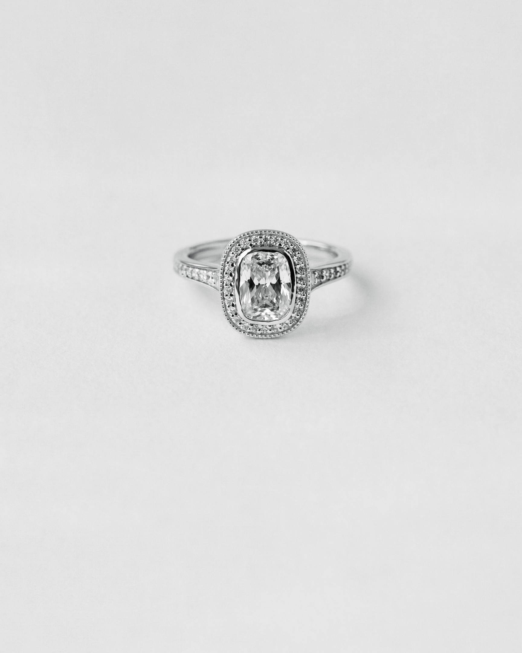 Vintage Halo Engagement Ring