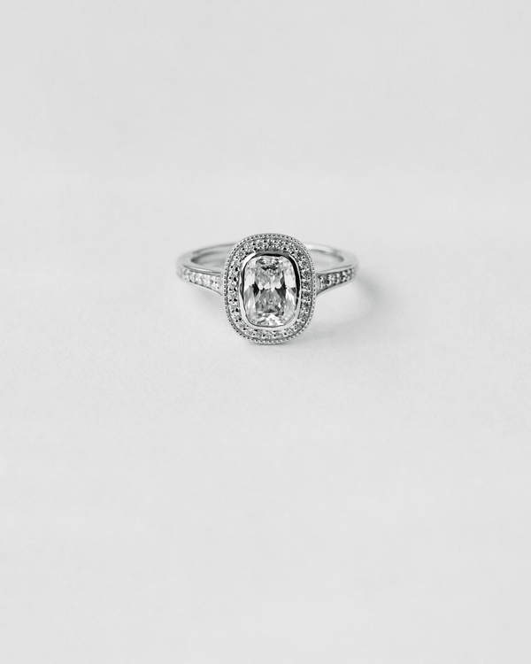 Vintage Halo Engagement Ring