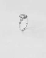 Vintage Halo Engagement Ring