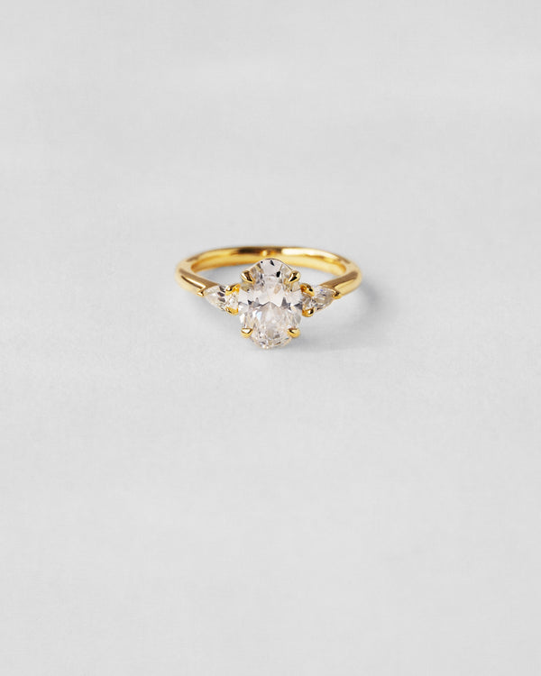 Oval Cut Three Stone Engagement Ring