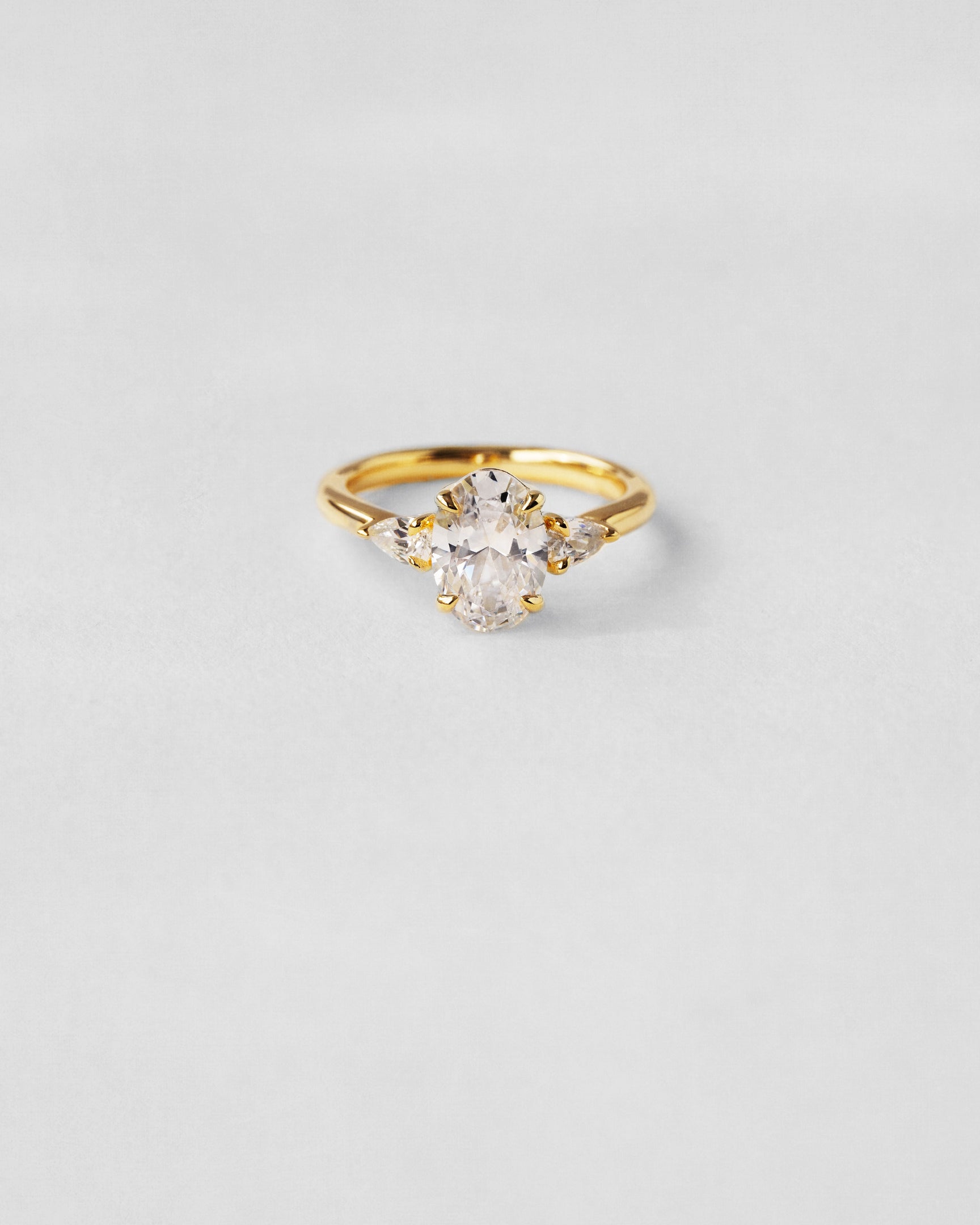 Oval Cut Three Stone Engagement Ring
