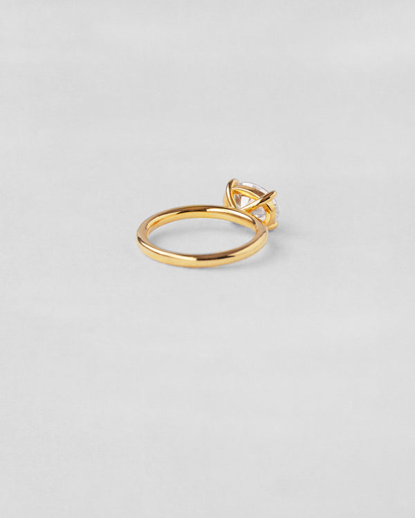 East West Oval Cut Engagement Ring