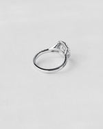 Split Shank Oval Halo Engagement Ring