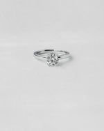 Donut Pavé Halo Round Cut Engagement Ring