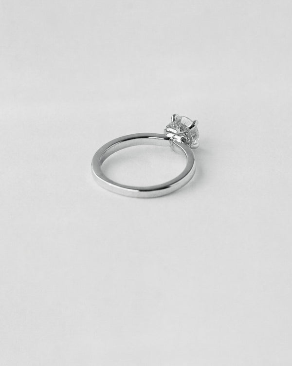 Donut Pavé Halo Round Cut Engagement Ring