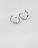 Circle Pavé Earrings