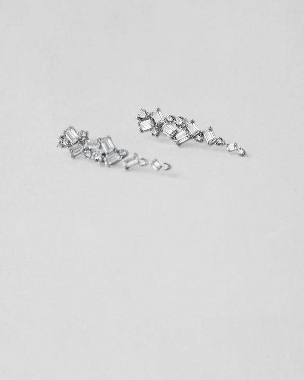 Mixed Cut Diamond Earrings