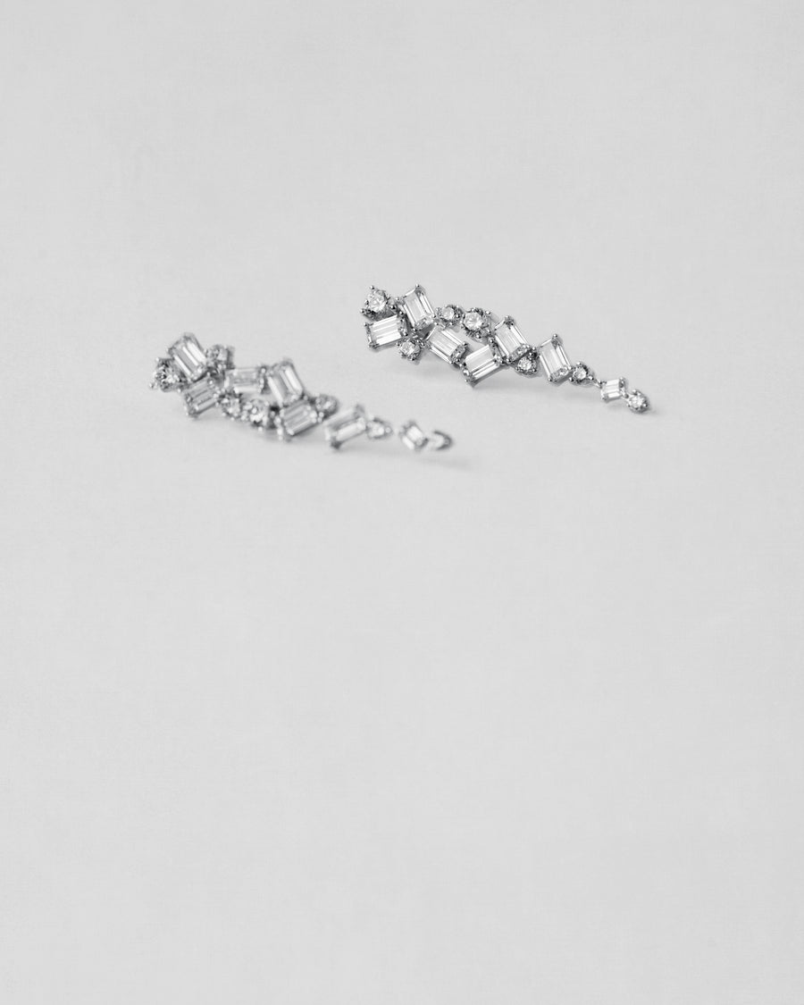 Mixed Cut Diamond Earrings