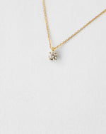 Classic Four Prong Diamond Necklace