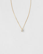 Classic Four Prong Diamond Necklace