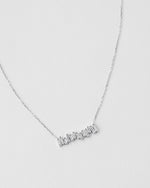 Emerald Cut Bar Necklace