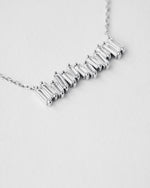 Emerald Cut Bar Necklace