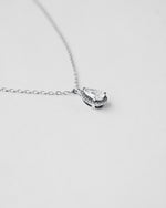 Pear Cut Halo Diamond Necklace