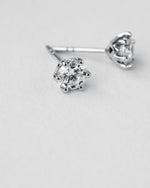 Six Prong Diamond Stud Earrings