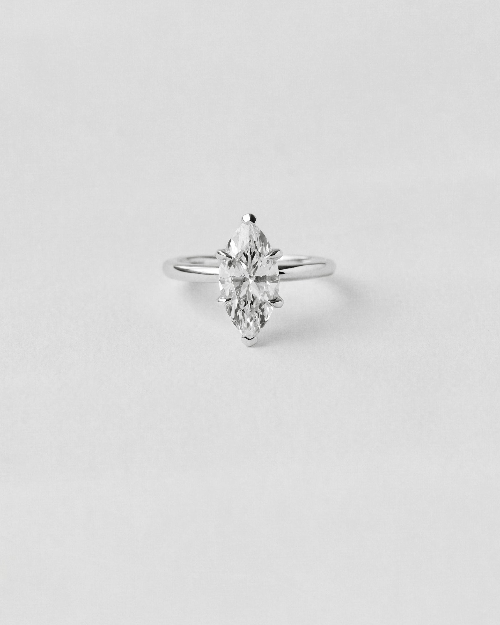 Marquise Solitaire Engagement Ring
