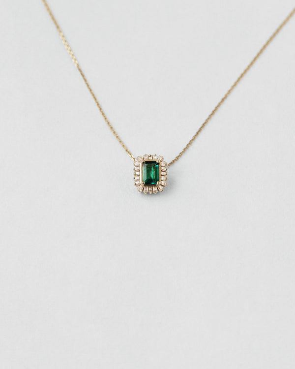 Emerald and Diamond Necklace
