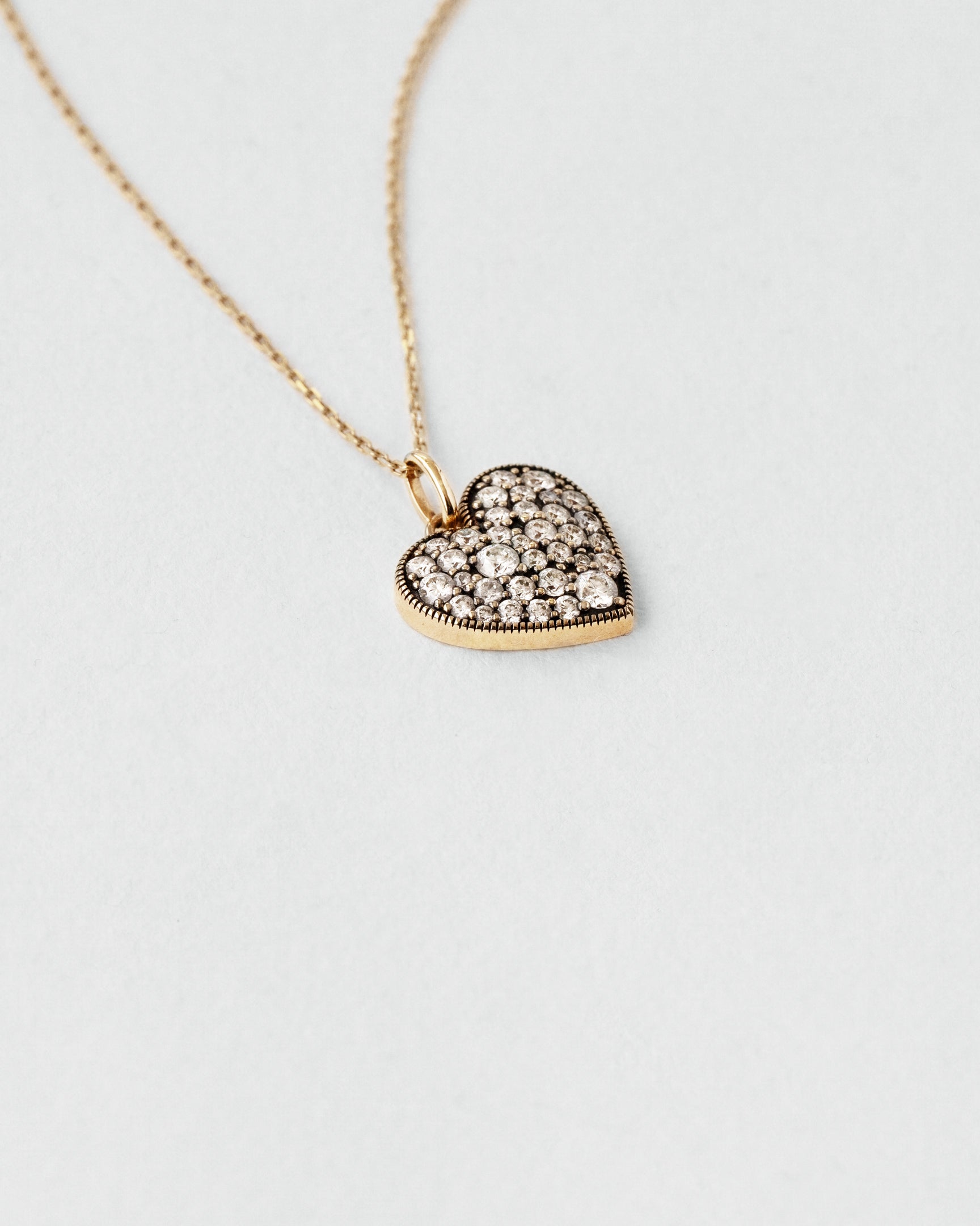 Diamond Heart Pendant Necklace