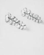 Pear and Marquise Cut Diamond Drop Earrings
