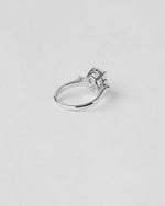 Oval and Baguette Three Stone Engagement Ring