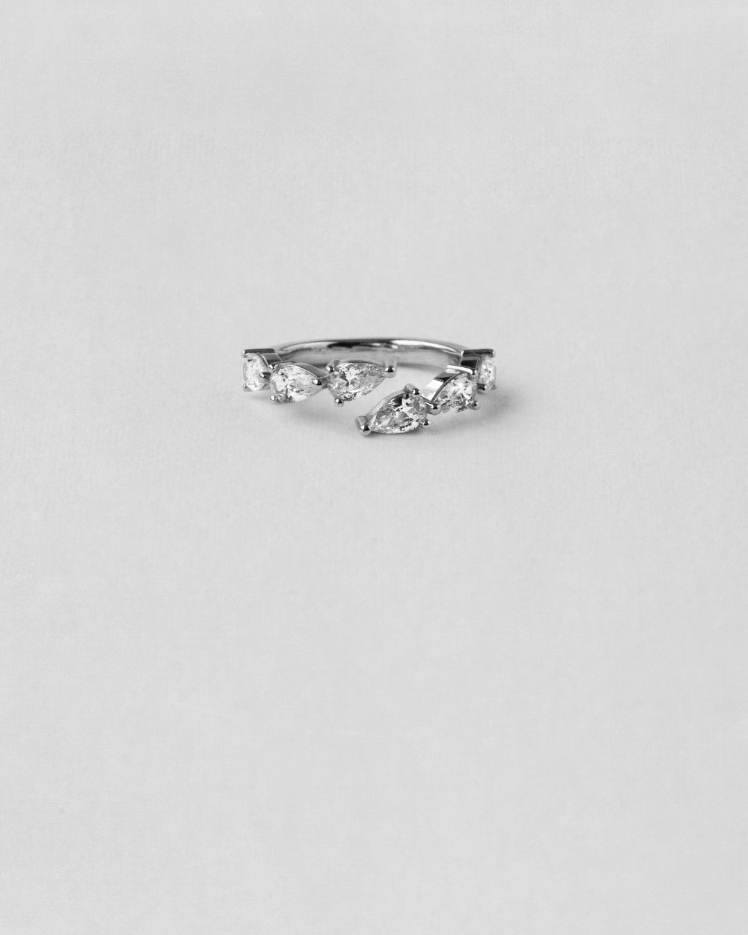 Pear Cut Pinky Ring