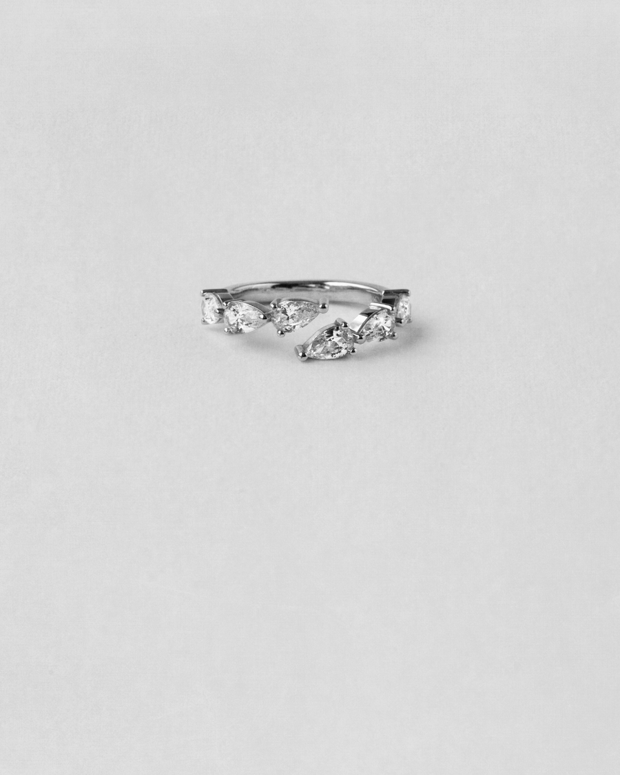 Pear Cut Pinky Ring