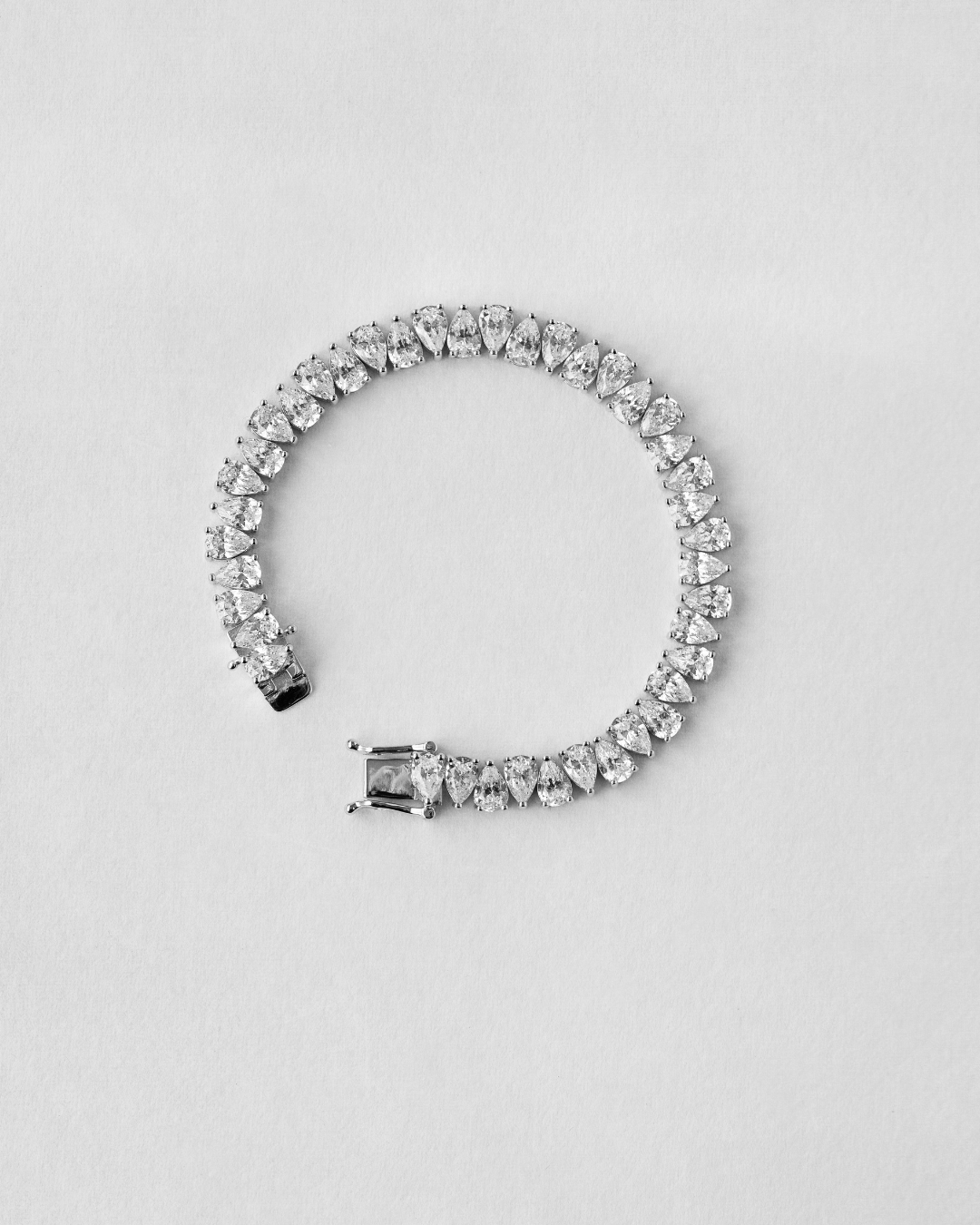 Dual Pear Cut Tennis Bracelet