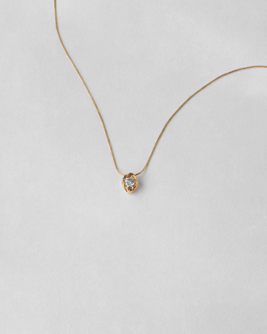 Organiz Bezel Diamond Necklace