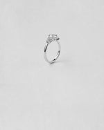 Round Cut Floral Engagement Ring